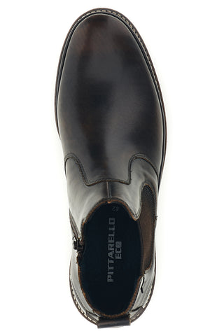 Braune Beatles-Stiefeletten mit Gummizug von Pittarello, Art.-Nr. 262480052