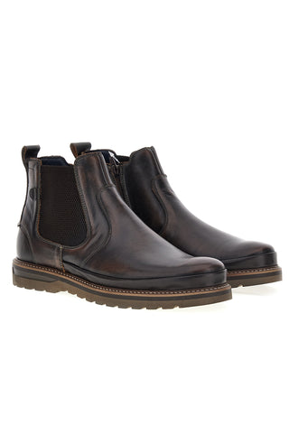 Braune Beatles-Stiefeletten mit Gummizug von Pittarello, Art.-Nr. 262480052