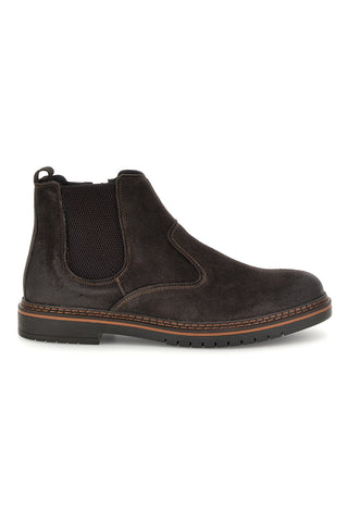 Braune Beatles-Stiefeletten aus Leder mit Gummizug von Pittarello, Art.-Nr. 262520020