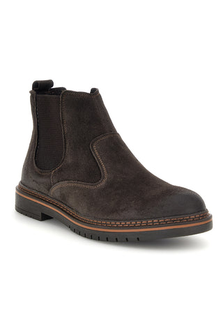 Braune Beatles-Stiefeletten aus Leder mit Gummizug von Pittarello, Art.-Nr. 262520020