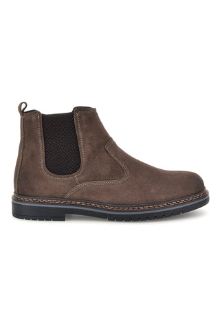 Braune Chelsea-Stiefeletten aus Leder mit Gummizug, Pittarello Eco 262520020
