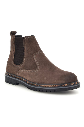 Braune Chelsea-Stiefeletten aus Leder mit Gummizug, Pittarello Eco 262520020