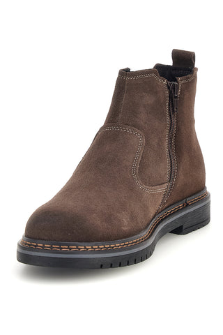 Braune Chelsea-Stiefeletten aus Leder mit Gummizug, Pittarello Eco 262520020