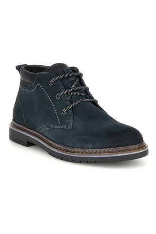 Polacchini Blu in Pelle con Lacci Pittarello eco 262520024