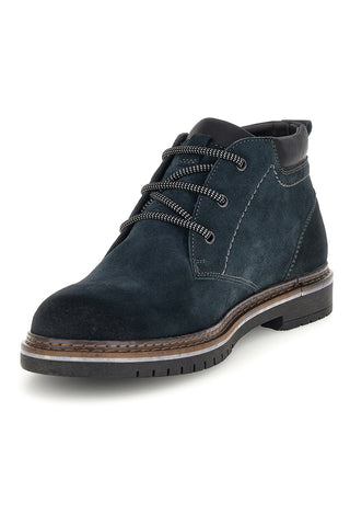 Polacchini Blu in Pelle con Lacci Pittarello eco 262520024