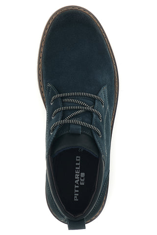 Polacchini Blu in Pelle con Lacci Pittarello eco 262520024