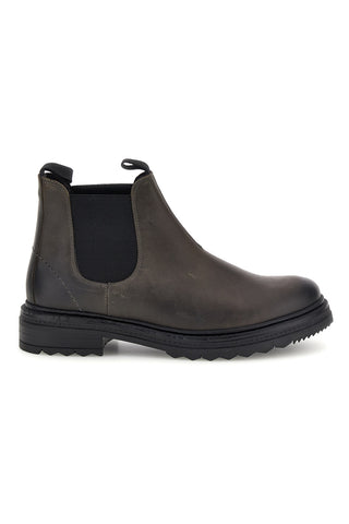 Graue Beatles-Stiefeletten aus Leder mit Gummizug von Pittarello, Art.-Nr. 262870064