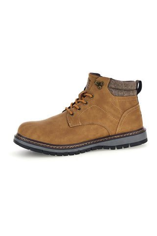 Anfibi cuoio con lacci e suola carrarmato Marina militare MM973
