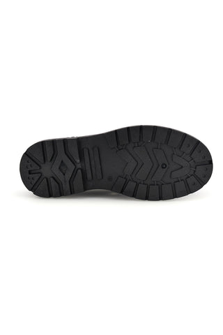 Sneaker Alta Nera in Tessuto con Suola Carrarmato Cotton belt CBM421A3204