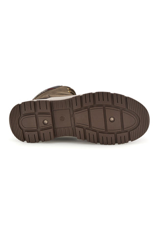 Scarponcino Kaki con Suola Carrarmato Cotton belt CBM626A1604