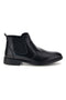 Stivaletti Chelsea neri con elastici laterali e zip Longford 1371