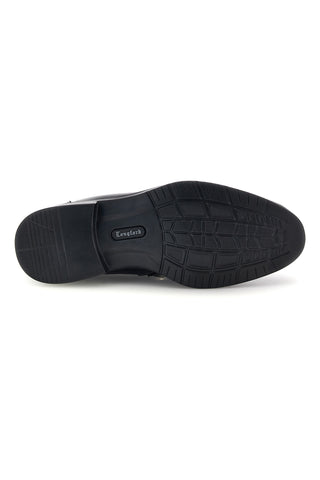 Stivaletti Chelsea neri con elastici laterali e zip Longford 1371