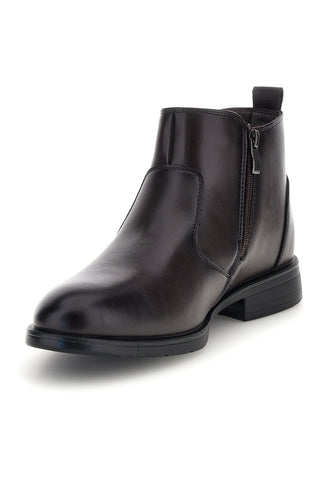 Stivaletti Chelsea marroni con elastici laterali e zip Longford 1371