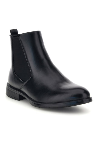 Stivaletti Chelsea neri con elastico e zip laterale Longford 2112