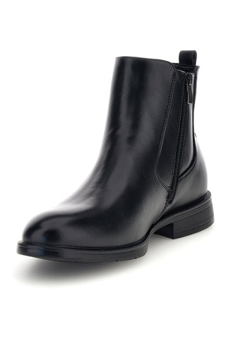 Stivaletti Chelsea neri con elastico e zip laterale Longford 2112