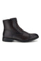 Stivaletti marroni stringati con puntale e zip laterale Longford 2111