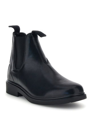 Chelsea boots neri con elastici laterali Johes land T26716M1