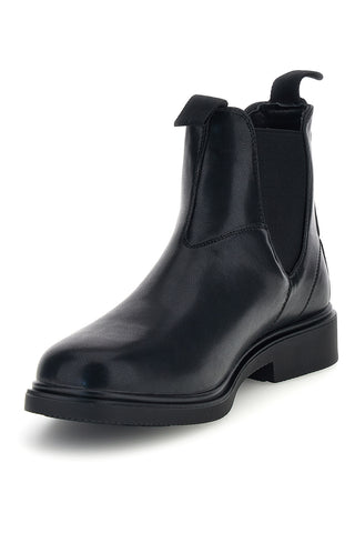 Chelsea boots neri con elastici laterali Johes land T26716M1