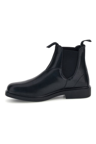 Chelsea boots neri con elastici laterali Johes land T26716M1