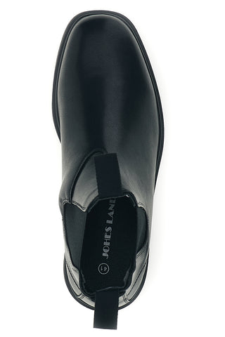 Chelsea boots neri con elastici laterali Johes land T26716M1