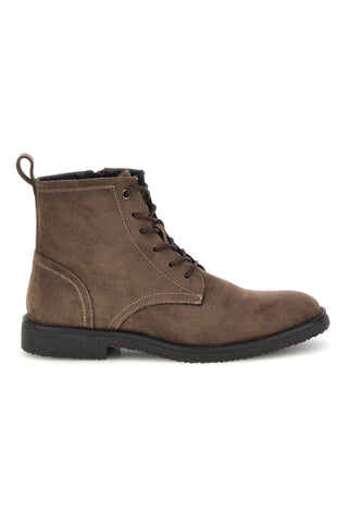 Braune Stiefeletten mit Schnürung und Reißverschluss von Johes Land T24602M1A