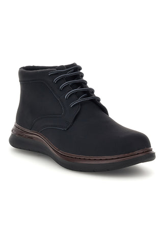 Polacchini nere stringate con suola leggera a contrasto Claremorris 827382