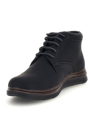 Polacchini nere stringate con suola leggera a contrasto Claremorris 827382