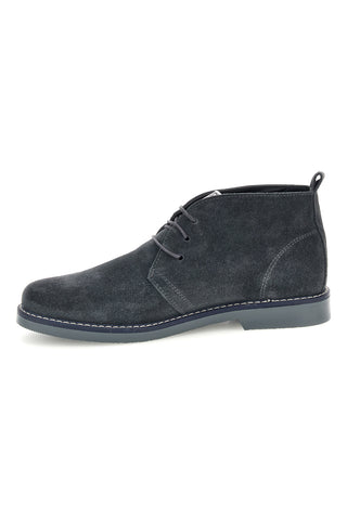 Polacchini blu in pelle scamosciata Made in Italy Pittarello 2812