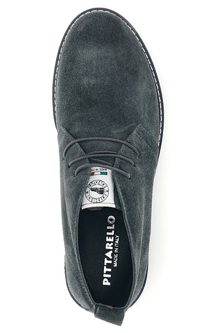 Polacchini blu in pelle scamosciata Made in Italy Pittarello 2812