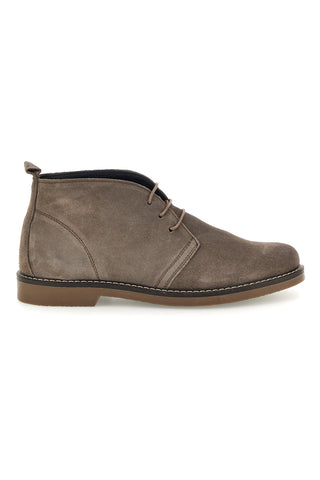 Polacchini tortora in pelle scamosciata Made in Italy Pittarello 2812