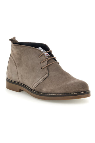 Polacchini tortora in pelle scamosciata Made in Italy Pittarello 2812