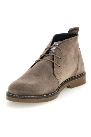 Polacchini tortora in pelle scamosciata Made in Italy Pittarello 2812