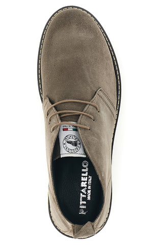 Polacchini tortora in pelle scamosciata Made in Italy Pittarello 2812
