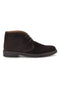 Dunkelbraune Stiefeletten aus Wildleder, Made in Italy, Ptr 3100