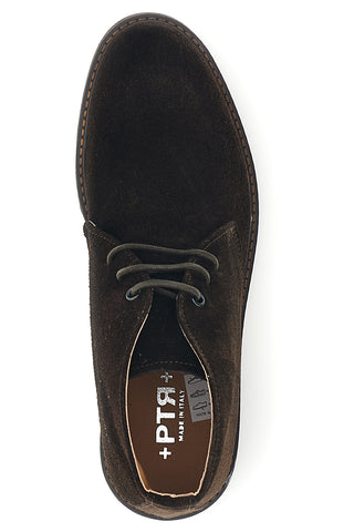 Dunkelbraune Stiefeletten aus Wildleder, Made in Italy, Ptr 3100