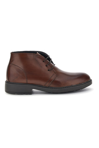 Braune Lederstiefeletten „Made in Italy“ von Pittarello, Modell Focus 625