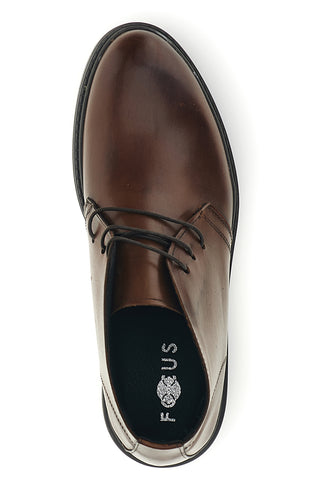 Braune Lederstiefeletten „Made in Italy“ von Pittarello, Modell Focus 625