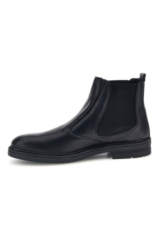 Schwarze Chelsea-Stiefeletten aus Leder, Made in Italy, Pittarello Focus 042