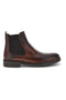 Braune Chelsea-Stiefeletten aus Leder, Made in Italy, Pittarello Focus 042