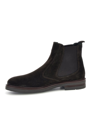 Dunkelbraune Chelsea-Stiefeletten aus Leder, Made in Italy, Pittarello Focus 042