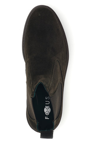 Dunkelbraune Chelsea-Stiefeletten aus Leder, Made in Italy, Pittarello Focus 042