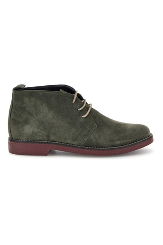 Polacchini verdi in vera pelle Made in Italy Pittarello 322