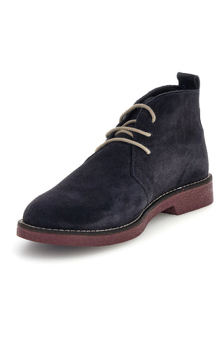 Polacchine blu in vera pelle Made in Italy Pittarello 322