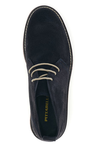 Polacchine blu in vera pelle Made in Italy Pittarello 322