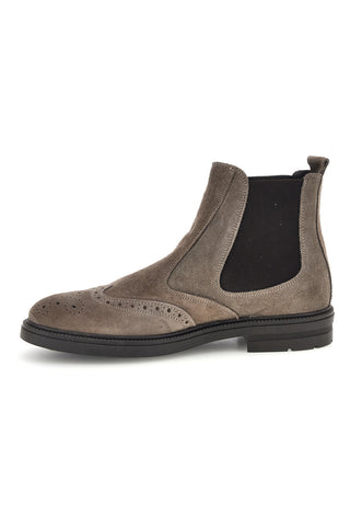 Taupefarbene Stiefeletten aus echtem Leder, Made in Italy, Pittarello 044