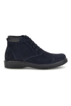 Polacchini blu in pelle con lacci Pittarello 1256
