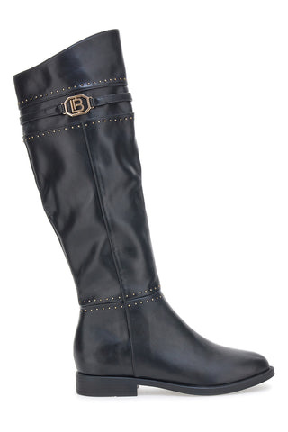Laura Biagiotti 7912 Schwarze kniehohe Stiefel