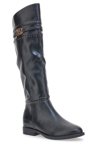 Laura Biagiotti 7912 Schwarze kniehohe Stiefel
