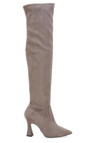 Pittarello 706 Overknee-Stiefel aus Schlamm-Wildleder