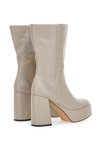 Le Havre Paris 1802 Cremefarbene Stiefel mit Absatz